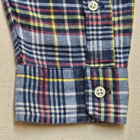 Ralph Lauren Madras Button Down M - Picture 6 of 8
